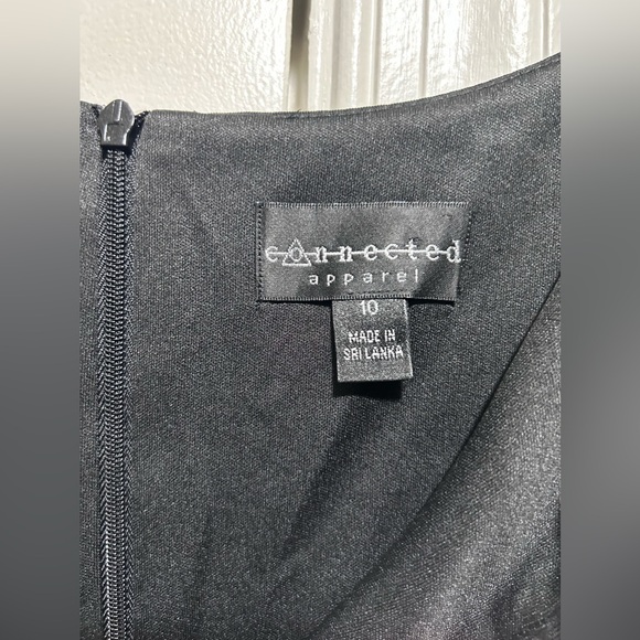 Black midi dress with silver threading - Picture 4 of 4